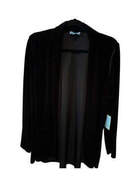 Velvet CeCe Black Open-Front Women's Cardigan